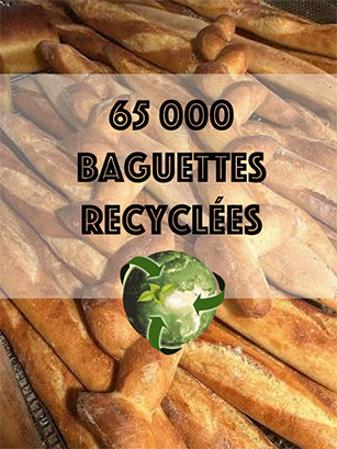 65 000 baguettes recyclées